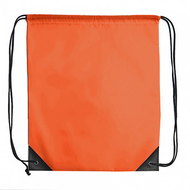 Рюкзак мешок с укреплёнными уголками BY DAY, оранжевый, 35*41 см, полиэстер 210D с логотипом в Ставрополе заказать по выгодной цене в кибермаркете AvroraStore