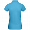 Рубашка поло женская Inspire, бирюзовая с логотипом в Ставрополе заказать по выгодной цене в кибермаркете AvroraStore