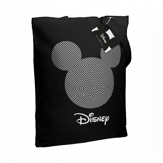 Холщовая сумка «Микки Маус. Oh, Boy», черная с логотипом в Ставрополе заказать по выгодной цене в кибермаркете AvroraStore