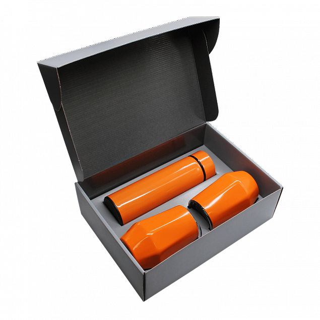 Набор Hot Box E2 grey (оранжевый) с логотипом в Ставрополе заказать по выгодной цене в кибермаркете AvroraStore
