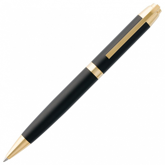 Ручка шариковая Razzo Gold, черная с логотипом в Ставрополе заказать по выгодной цене в кибермаркете AvroraStore