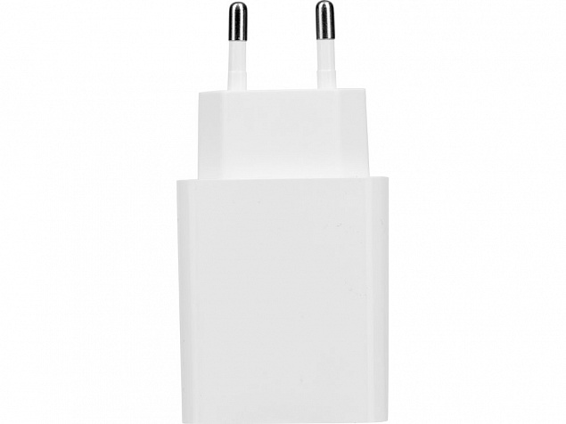 Сетевое зарядное устройство c выходами USB-A и USB-C «Recharger», 10 Вт с логотипом в Ставрополе заказать по выгодной цене в кибермаркете AvroraStore