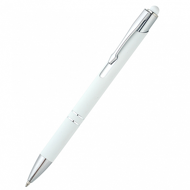 Ручка металлическая Ingrid - Белый BB с логотипом в Ставрополе заказать по выгодной цене в кибермаркете AvroraStore