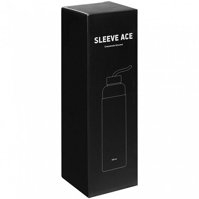 Бутылка для воды Sleeve Ace, серая с логотипом в Ставрополе заказать по выгодной цене в кибермаркете AvroraStore
