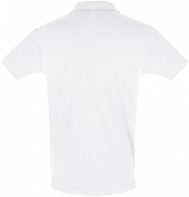 Рубашка поло мужская PERFECT MEN 180 белая с логотипом в Ставрополе заказать по выгодной цене в кибермаркете AvroraStore