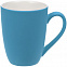 Кружка Good Morning с покрытием софт-тач, голубая с логотипом в Ставрополе заказать по выгодной цене в кибермаркете AvroraStore