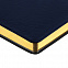 Ежедневник Nebraska Flex, недатированный, синий с золотистым с логотипом в Ставрополе заказать по выгодной цене в кибермаркете AvroraStore