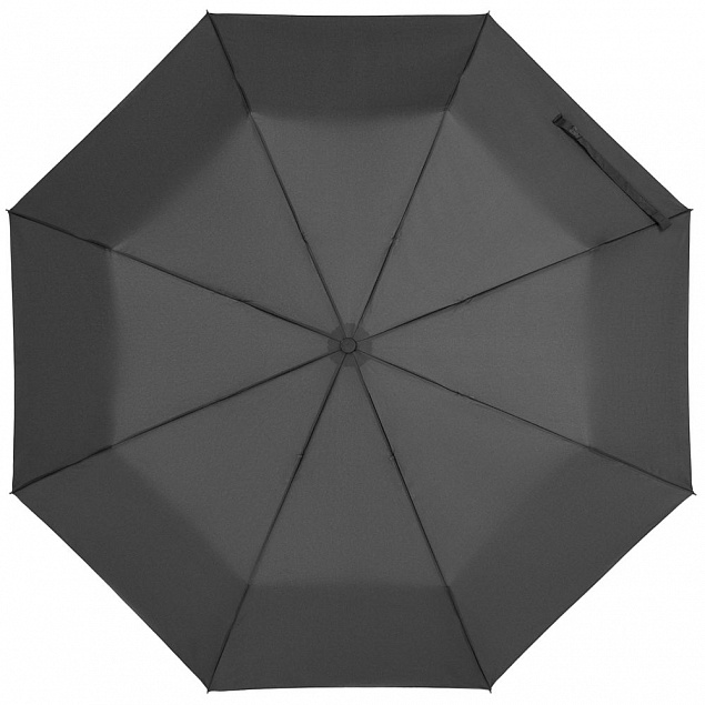 Зонт складной Hit Mini ver.2, серый с логотипом в Ставрополе заказать по выгодной цене в кибермаркете AvroraStore