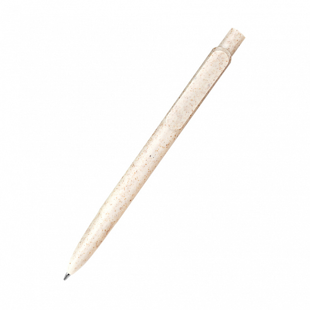 Ручка из биоразлагаемой пшеничной соломы Melanie, белая с логотипом в Ставрополе заказать по выгодной цене в кибермаркете AvroraStore