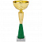 Кубок Kudos, большой, зеленый с логотипом в Ставрополе заказать по выгодной цене в кибермаркете AvroraStore