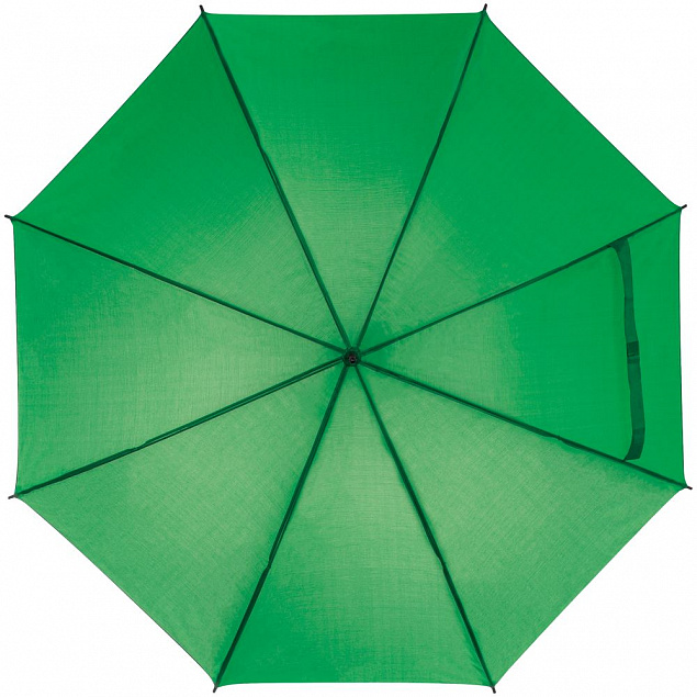 Зонт-трость Lido, зеленый с логотипом в Ставрополе заказать по выгодной цене в кибермаркете AvroraStore