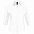 Рубашка женская с рукавом 3/4 EFFECT 140, белая с логотипом в Ставрополе заказать по выгодной цене в кибермаркете AvroraStore