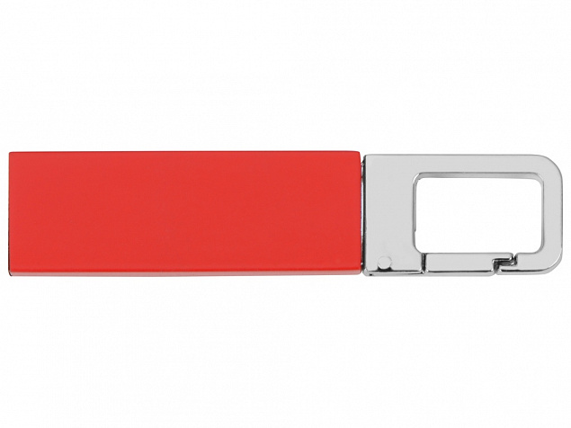 USB-флешка на 16 Гб «Hook» с карабином с логотипом в Ставрополе заказать по выгодной цене в кибермаркете AvroraStore