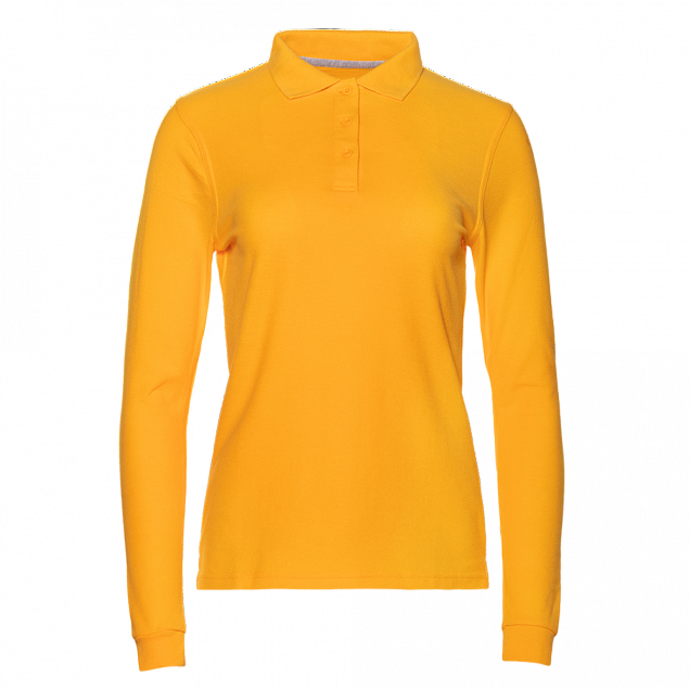 Рубашка поло Рубашка женская 04SW Жёлтый с логотипом в Ставрополе заказать по выгодной цене в кибермаркете AvroraStore