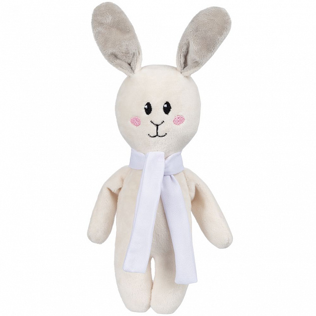 Игрушка Beastie Toys, заяц с белым шарфом с логотипом в Ставрополе заказать по выгодной цене в кибермаркете AvroraStore