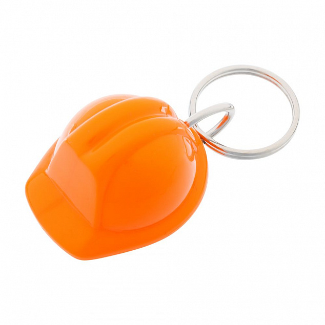 Брелок Helmet, оранжевый с логотипом в Ставрополе заказать по выгодной цене в кибермаркете AvroraStore