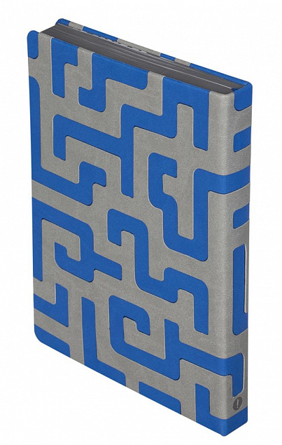 Ежедневник Labyrinth, недатированный, синий с логотипом в Ставрополе заказать по выгодной цене в кибермаркете AvroraStore