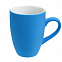 Набор кружек Good Morning c покрытием софт-тач, голубой с логотипом в Ставрополе заказать по выгодной цене в кибермаркете AvroraStore