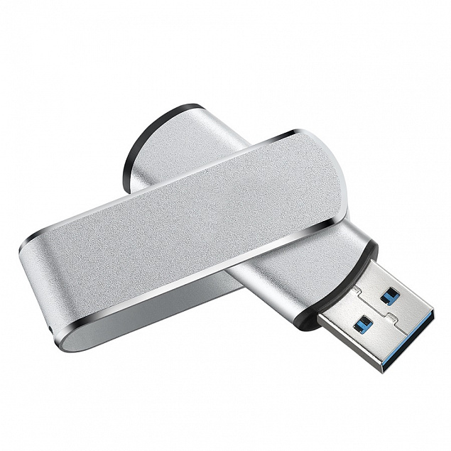 USB flash-карта SWING METAL, 64Гб, алюминий, USB 3.0 с логотипом в Ставрополе заказать по выгодной цене в кибермаркете AvroraStore