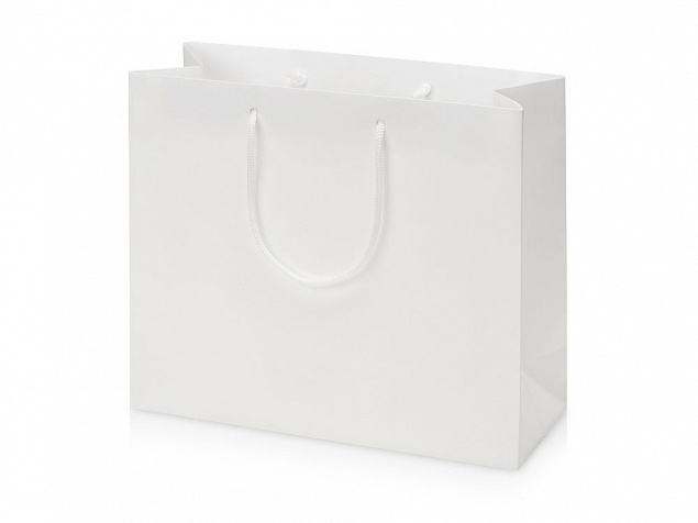 Пакет подарочный Imilit W, белый с логотипом в Ставрополе заказать по выгодной цене в кибермаркете AvroraStore