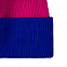 Шапка Snappy, розовая (фуксия) с синим с логотипом в Ставрополе заказать по выгодной цене в кибермаркете AvroraStore