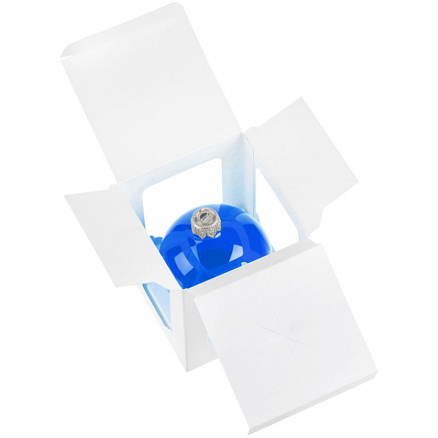 Елочный шар Gala Night в коробке, синий, 6 см с логотипом в Ставрополе заказать по выгодной цене в кибермаркете AvroraStore