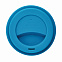 Стакан с крышкой PLA, 350 мл, синий с логотипом в Ставрополе заказать по выгодной цене в кибермаркете AvroraStore