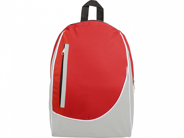 Рюкзак Джек, светло-серый/красный с логотипом в Ставрополе заказать по выгодной цене в кибермаркете AvroraStore