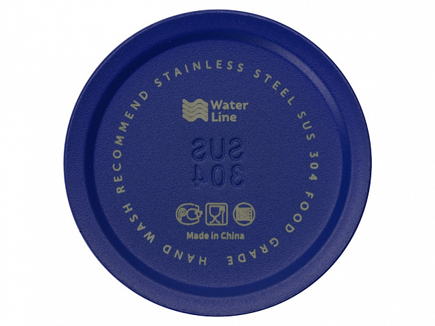 Бутылка для воды Supply Waterline, нерж сталь, 850 мл, синий с логотипом в Ставрополе заказать по выгодной цене в кибермаркете AvroraStore