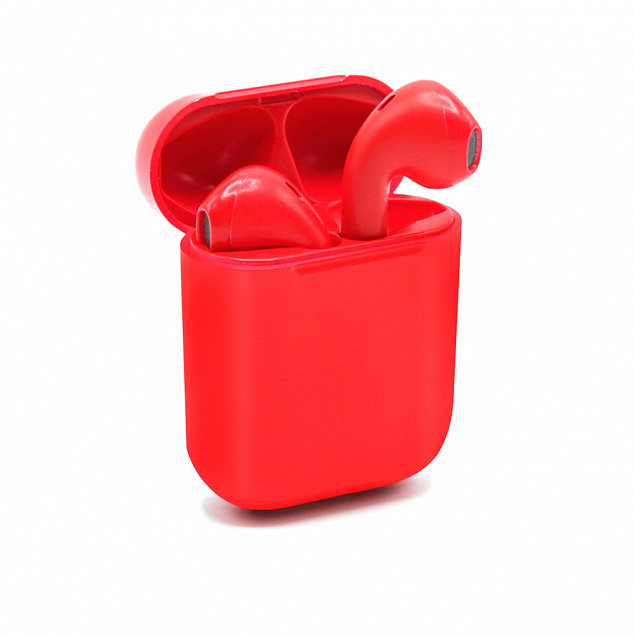 Наушники беспроводные Bluetooth SypmlyPods - Красный PP с логотипом в Ставрополе заказать по выгодной цене в кибермаркете AvroraStore