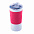 Термокружка вакуумная 'Funny" белая, розовая, силикон с логотипом в Ставрополе заказать по выгодной цене в кибермаркете AvroraStore