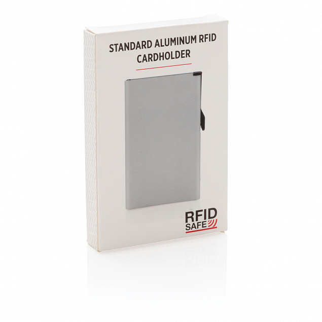Алюминиевый картхолдер Standard с RFID с логотипом в Ставрополе заказать по выгодной цене в кибермаркете AvroraStore