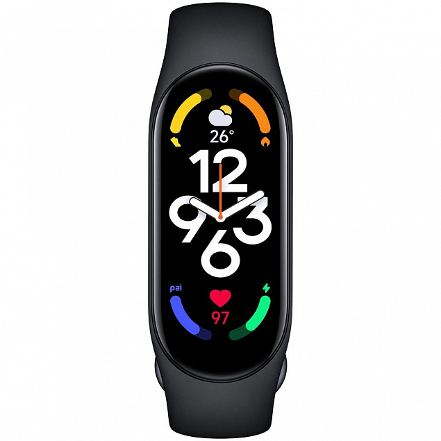 Фитнес браслет Mi Smart Band 7, черный с логотипом в Ставрополе заказать по выгодной цене в кибермаркете AvroraStore