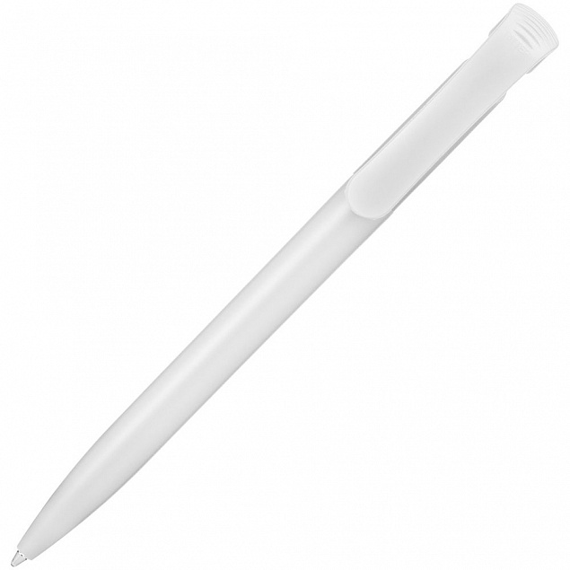 Ручка шариковая Clear Solid, белая с логотипом в Ставрополе заказать по выгодной цене в кибермаркете AvroraStore