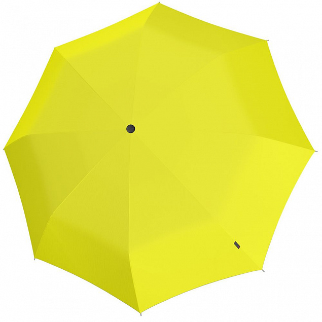 Складной зонт U.090, желтый с логотипом в Ставрополе заказать по выгодной цене в кибермаркете AvroraStore