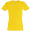 Футболка женская Imperial Women 190, желтая с логотипом в Ставрополе заказать по выгодной цене в кибермаркете AvroraStore