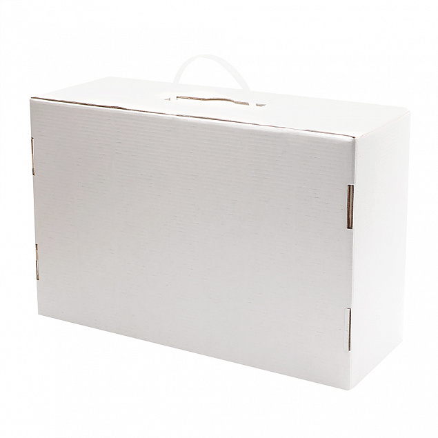 Подарочная коробка из МГК (с ручкой) 35,5*23,4*12,5 см с логотипом в Ставрополе заказать по выгодной цене в кибермаркете AvroraStore