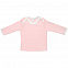 Футболка детская с длинным рукавом Baby Prime, розовая с молочно-белым с логотипом в Ставрополе заказать по выгодной цене в кибермаркете AvroraStore