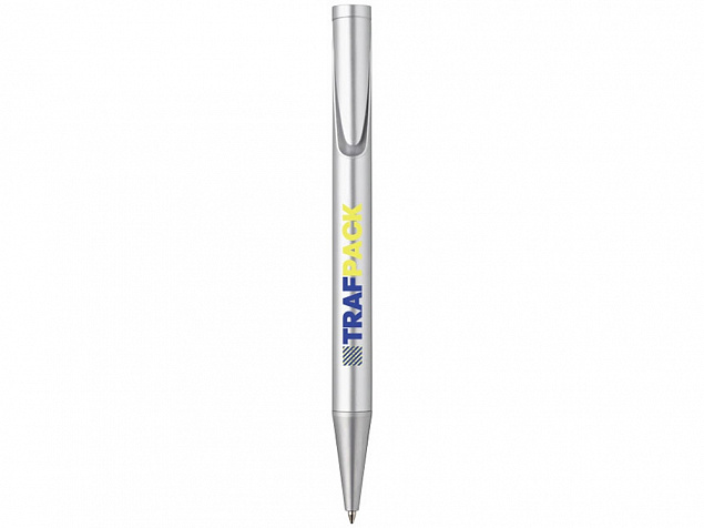 Ручка шариковая Carve, серебристый с логотипом в Ставрополе заказать по выгодной цене в кибермаркете AvroraStore