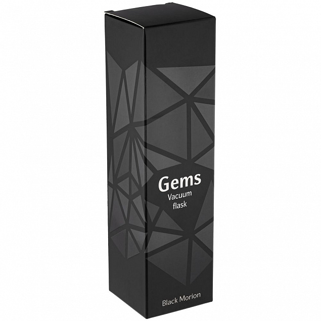 Термос Gems Black Morion, черный морион с логотипом в Ставрополе заказать по выгодной цене в кибермаркете AvroraStore