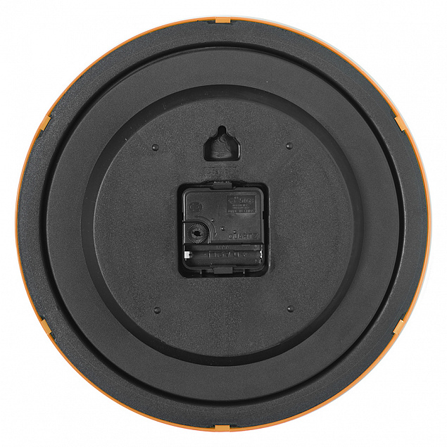 Часы настенные "ПРОМО" разборные ; оранжевый,  D28,5 см; пластик с логотипом в Ставрополе заказать по выгодной цене в кибермаркете AvroraStore