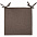 Сидушка Settle In, коричневая с логотипом в Ставрополе заказать по выгодной цене в кибермаркете AvroraStore