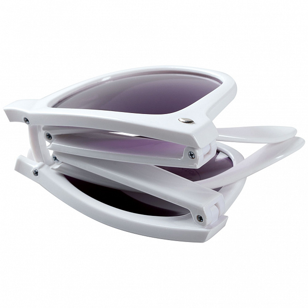 Очки солнцезащитные складные Stifel, белые с логотипом в Ставрополе заказать по выгодной цене в кибермаркете AvroraStore