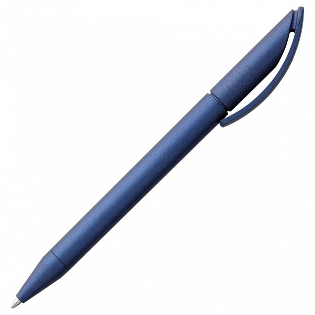 Ручка шариковая Prodir DS3 TVV, синий металлик с логотипом в Ставрополе заказать по выгодной цене в кибермаркете AvroraStore