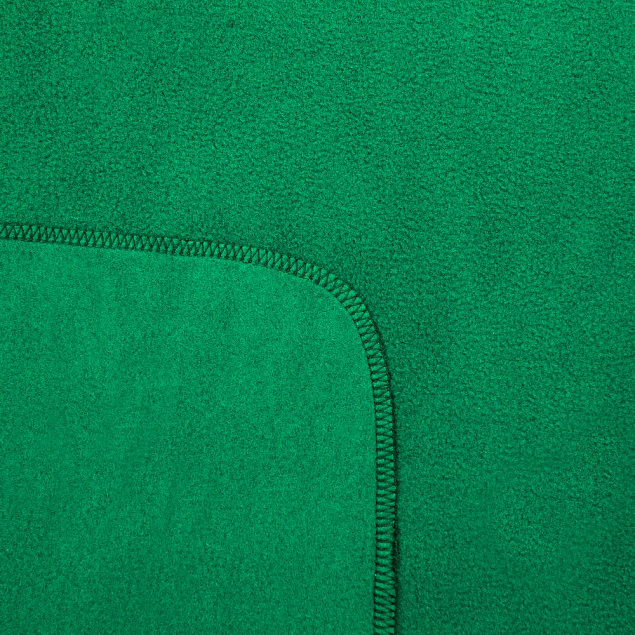 Флисовый плед Warm&Peace, зеленый с логотипом в Ставрополе заказать по выгодной цене в кибермаркете AvroraStore
