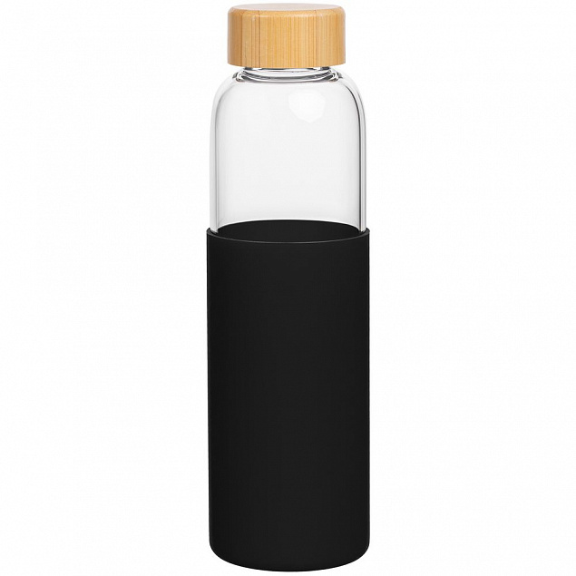 Бутылка для воды Onflow, черная с логотипом в Ставрополе заказать по выгодной цене в кибермаркете AvroraStore