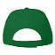 Бейсболка "Fortuna", 5 клиньев,  застежка на липучке, зеленый, 100% полиэстер, плотность 140 г/м2 с логотипом в Ставрополе заказать по выгодной цене в кибермаркете AvroraStore