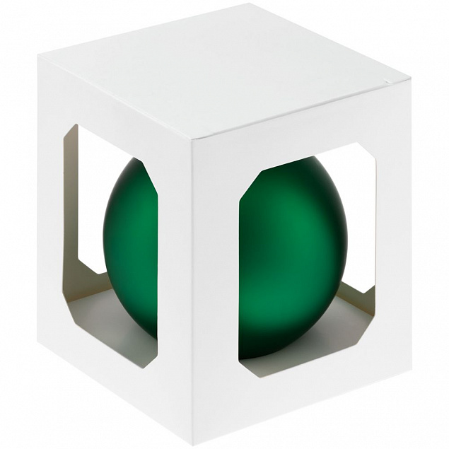 Елочный шар Finery Matt, 10 см, матовый зеленый с логотипом в Ставрополе заказать по выгодной цене в кибермаркете AvroraStore