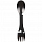 Походный столовый прибор Full Spoon, черный с логотипом в Ставрополе заказать по выгодной цене в кибермаркете AvroraStore