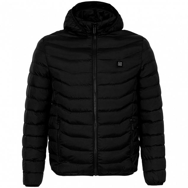 Куртка с подогревом Thermalli Chamonix, черная с логотипом в Ставрополе заказать по выгодной цене в кибермаркете AvroraStore